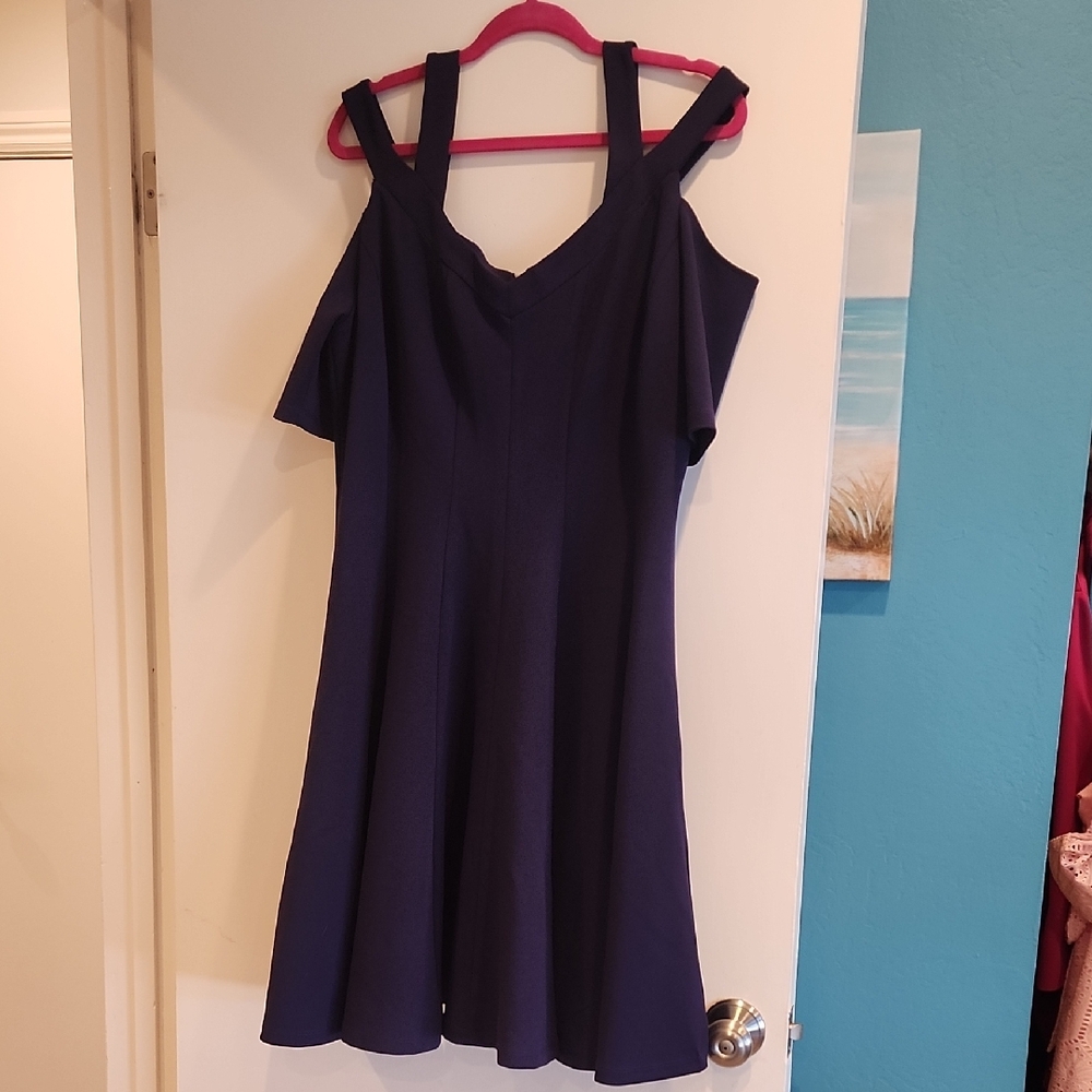 Lane Bryant Purple Mini Dress Nwt 14